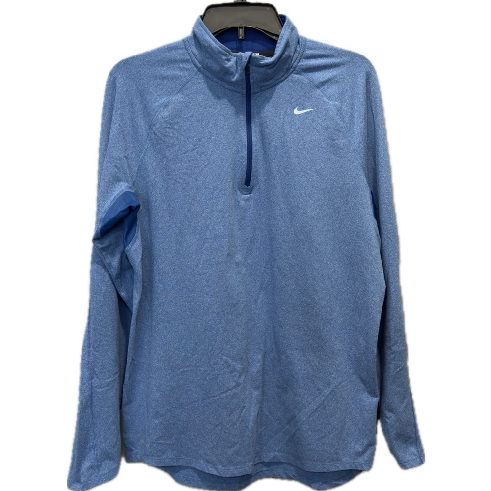 Nike Fit Dry 1/4 Zip Pullover Blue Sz M